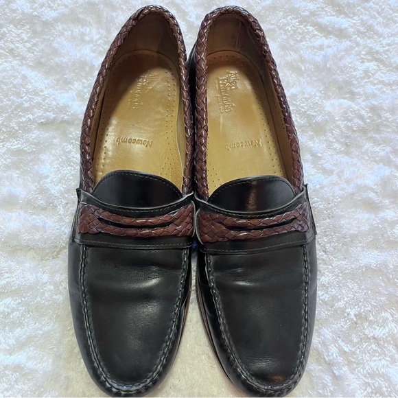 Allen Edmonds Newcomb Black/Brown Leather Loafers Size 11.5B main image 6